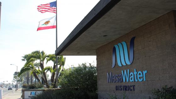 side of mesa water building