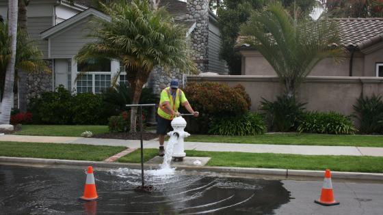 water flushing operation