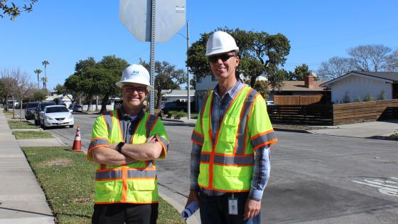 construction workers on street