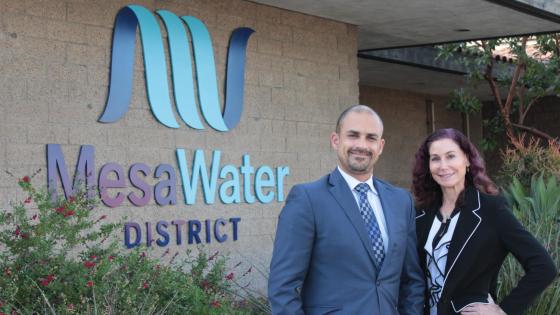 From left to right: Marwan Khalifa, Chief Financial Officer and Stacy Taylor, Water Policy Manager